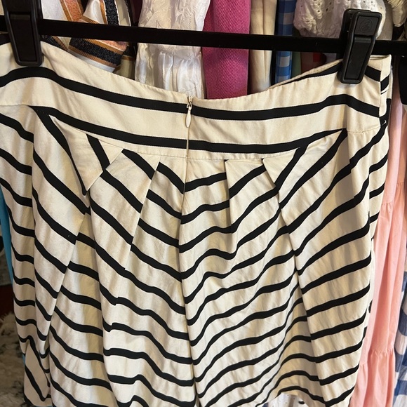 Anthropologie Eva Franco Striped Aniseed Skirt, Size 0, Black & Cream - Picture 5 of 5